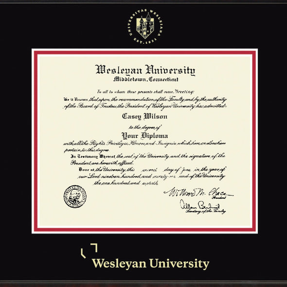 Wesleyan Diploma Frame, the Fidelitas Shot #2