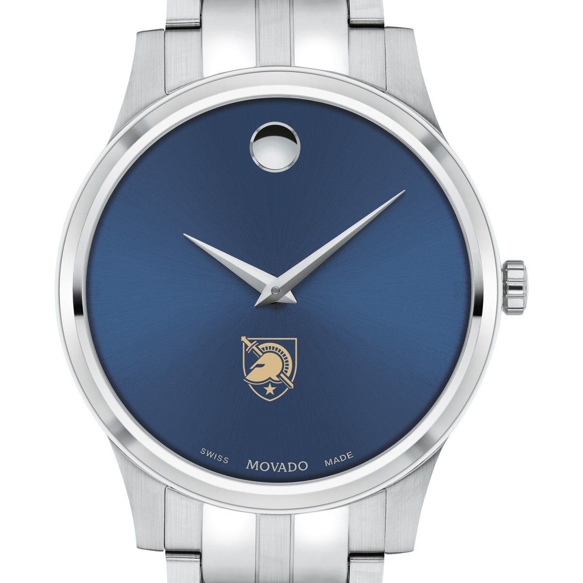 West Point Men's Movado Stainless Steel Watch with Blue Dial | M.LaHart ...