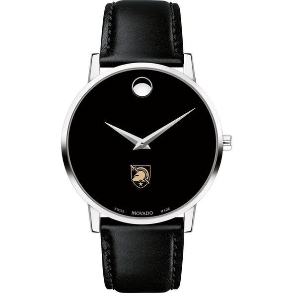 West Point Men&#39;s Movado Museum with Leather Strap Shot #2