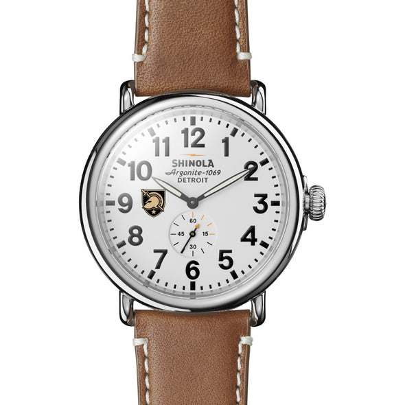 West Point Shinola Watch, The Runwell 47mm White Dial Shot #2