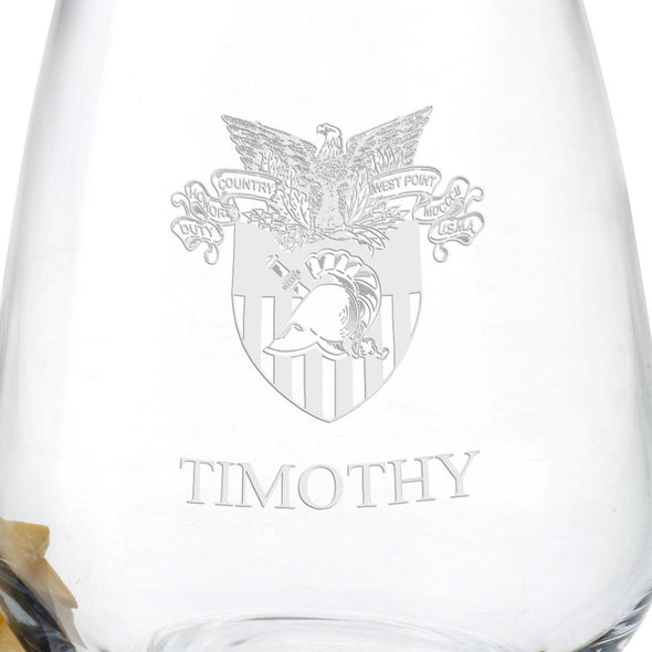 West Point Stemless Wine Glasses - Set of 4 Shot #3