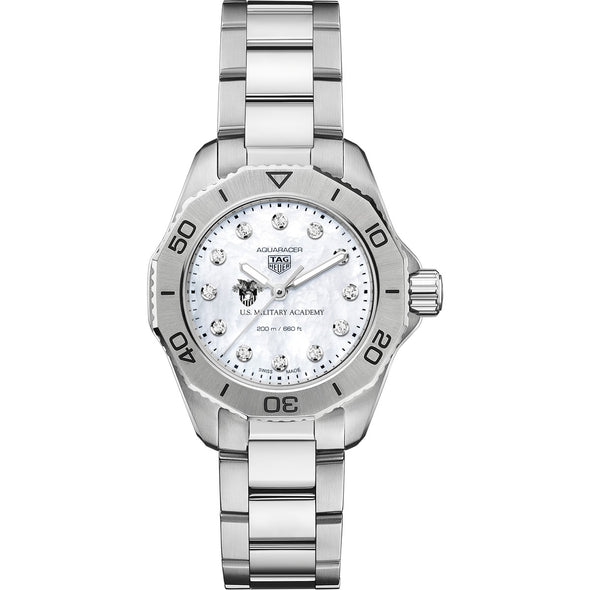 West Point Women&#39;s TAG Heuer Steel Aquaracer with Diamond Dial Shot #2