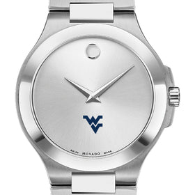 West Virginia Men&#39;s Movado Collection Stainless Steel Watch with Silver Dial Shot #1
