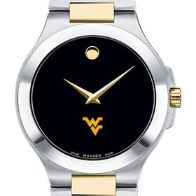 West Virginia Men&#39;s Movado Collection Two-Tone Watch with Black Dial Shot #1