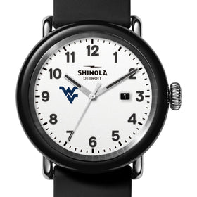 West Virginia University Shinola Watch, The Detrola 43mm White Dial at M.LaHart &amp; Co. Shot #1