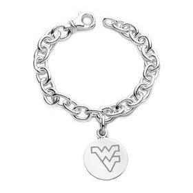 West Virginia University Sterling Silver Charm Bracelet Shot #1