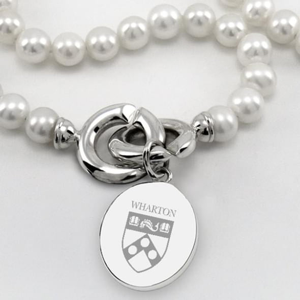 Wharton Pearl Necklace with Sterling Silver Charm Shot #2
