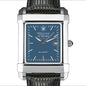 William & Mary Men's Blue Quad Watch with Leather Strap Shot #1