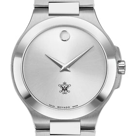 William &amp; Mary Men&#39;s Movado Collection Stainless Steel Watch with Silver Dial Shot #1