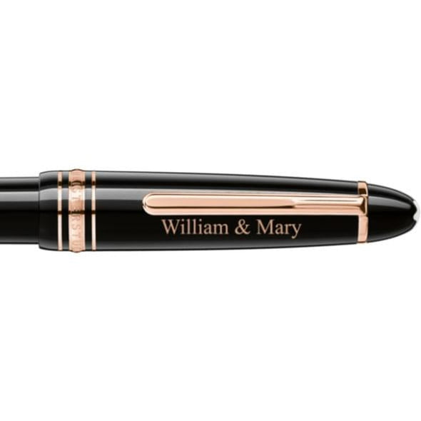 William &amp; Mary Montblanc Meisterstück LeGrand Ballpoint Pen in Red Gold Shot #2