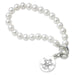 William & Mary Pearl Bracelet with Sterling Silver Charm