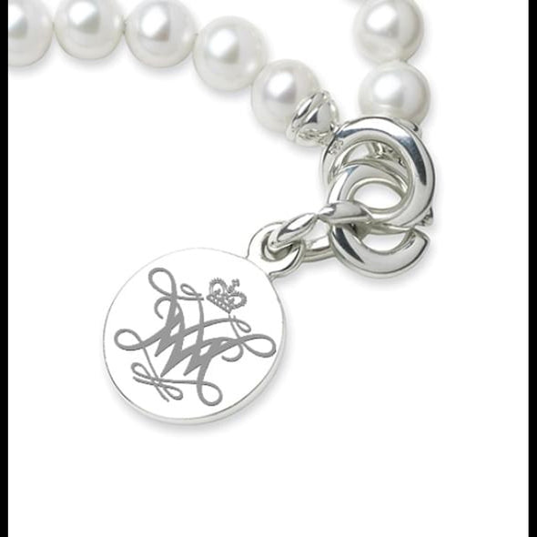 William &amp; Mary Pearl Bracelet with Sterling Silver Charm Shot #2