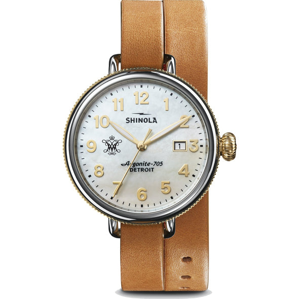 William &amp; Mary Shinola Watch, The Birdy 38mm MOP Dial Shot #2
