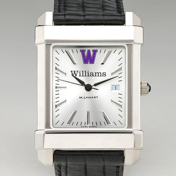 Williams College Men&#39;s Collegiate Watch with Leather Strap Shot #1
