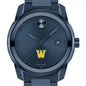 Williams College Men's Movado BOLD Blue Ion with Date Window Shot #1