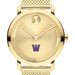 Williams College Men's Movado BOLD Gold with Mesh Bracelet