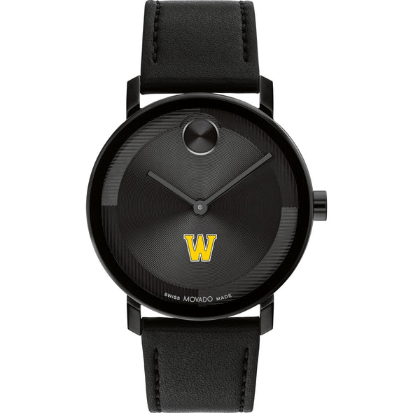 Williams College Men&#39;s Movado BOLD with Black Leather Strap Shot #2