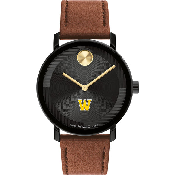 Williams College Men&#39;s Movado BOLD with Cognac Leather Strap Shot #2