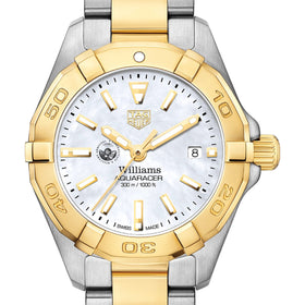 Williams College TAG Heuer Two-Tone Aquaracer for Women Shot #1
