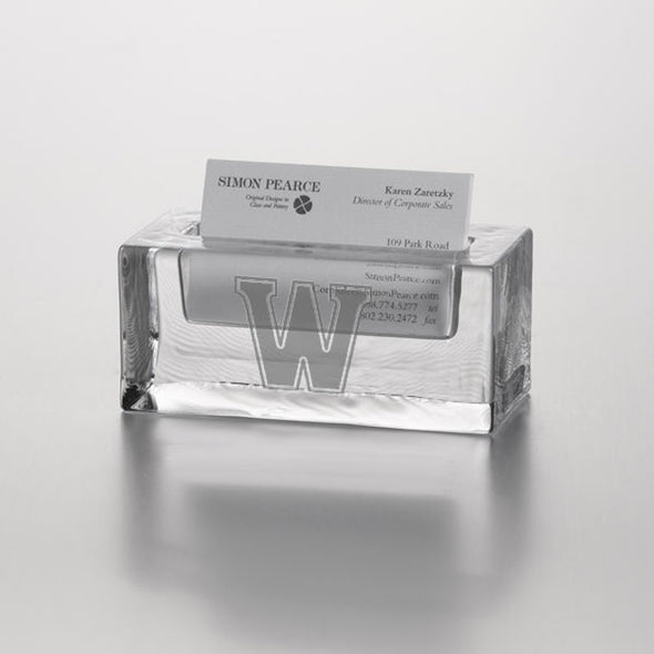 Williams Glass Business Cardholder by Simon Pearce Shot #1