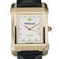 Williams Men's Gold Quad with Leather Strap Shot #1