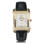 Williams Men's Gold Quad with Leather Strap Shot #2