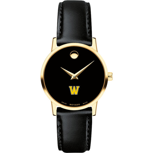 Williams Women&#39;s Movado Gold Museum Classic Leather Shot #2
