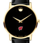 Wisconsin Men's Movado Gold Museum Classic Leather Shot #1