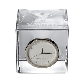 Xavier Glass Desk Clock by Simon Pearce Shot #1