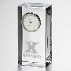 Xavier Tall Glass Desk Clock by Simon Pearce Shot #1