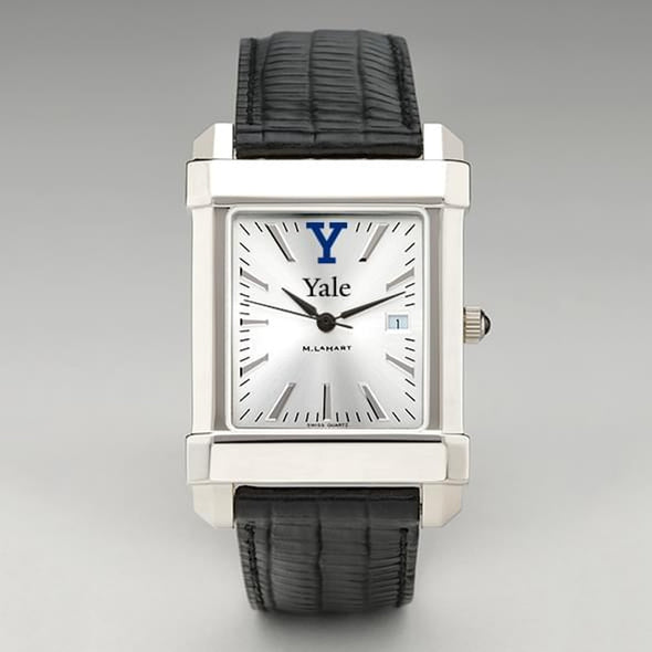 Yale Men&#39;s Collegiate Watch with Leather Strap Shot #2