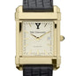 Yale Men's Gold Quad with Leather Strap Shot #1