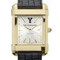 Yale Men's Gold Watch with 2-Tone Dial & Leather Strap at M.LaHart & Co. Shot #1