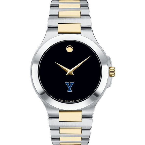 Yale Men&#39;s Movado Collection Two-Tone Watch with Black Dial Shot #2