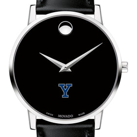 Yale Men&#39;s Movado Museum with Leather Strap Shot #1