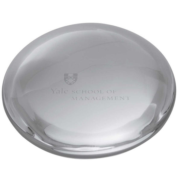 Yale SOM Glass Dome Paperweight by Simon Pearce Shot #2