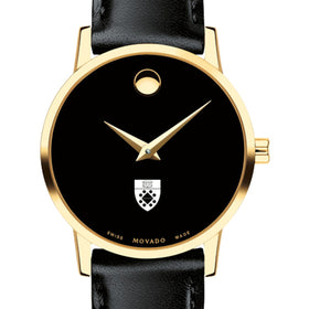 Yale SOM Women&#39;s Movado Gold Museum Classic Leather Shot #1