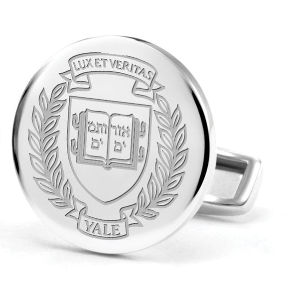 Yale University Cufflinks in Sterling Silver Shot #2