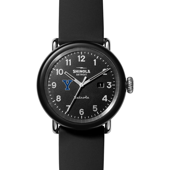 Yale University Shinola Watch, The Detrola 43mm Black Dial at M.LaHart &amp; Co. Shot #2