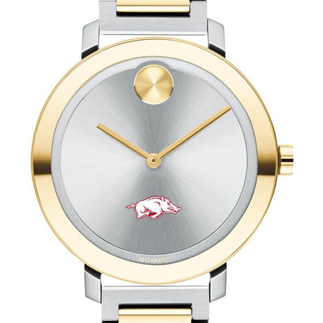 University of Arkansas Women's Movado Two-Tone Bold 34