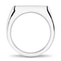 Michigan State Sterling Silver Square Cushion Ring - shot #12