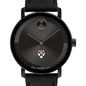 Harvard Business School Men's Movado BOLD with Black Leather Strap