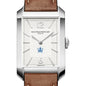 Columbia Men's Baume et Mercier 43X27mm Hampton Watch with Silver Dial & Tan Leather Strap
