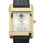 USCGA Men's Gold Watch with 2-Tone Dial & Leather Strap at M.LaHart & Co.