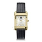 USCGA Men's Gold Watch with 2-Tone Dial & Leather Strap at M.LaHart & Co.