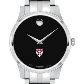 HBS Men's Movado Collection Stainless Steel Watch with Black Dial