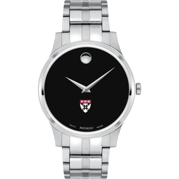 HBS Men's Movado Collection Stainless Steel Watch with Black Dial