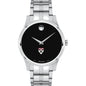 HBS Men's Movado Collection Stainless Steel Watch with Black Dial