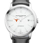 UT Austin Men's Baume et Mercier 42mm Classima Automatic Watch with White Dial & Black Leather Strap