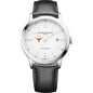 UT Austin Men's Baume et Mercier 42mm Classima Automatic Watch with White Dial & Black Leather Strap